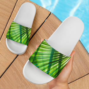 Palm Slide Sandals-White