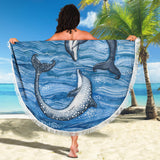 Dolphins in Love Beach Blanket